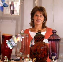 Michelle at Fresh Cut Glass show